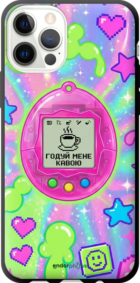 TPU чехол Y2K Aesthetic Retro Pet: Годуй мене кавою для Apple iPhone 12 Pro - 6784b-2052 изображение 