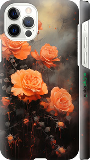 3D пластиковий глянцевий чехол Оранжеві троянди для Apple iPhone 12 Pro - 5944c-2052 изображение 