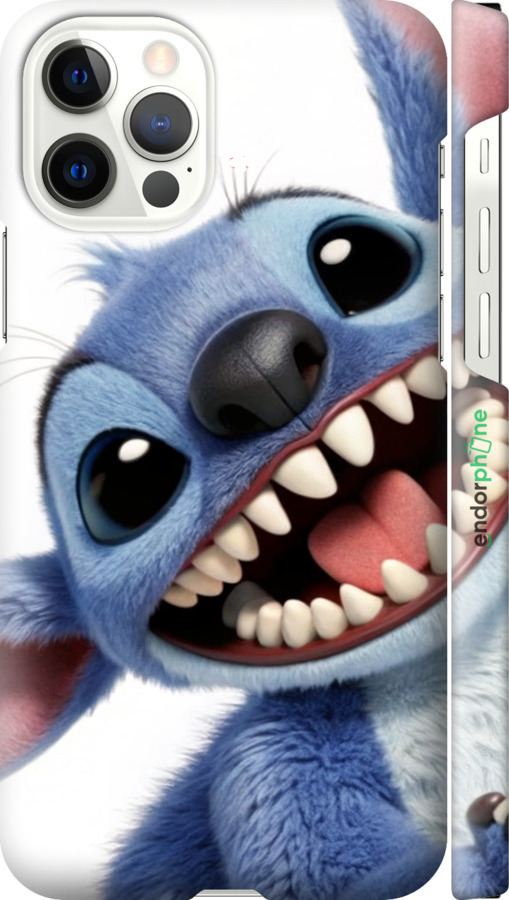 3D пластиковый глянцевый чехол Стич для Apple iPhone 12 Pro - 6684c-2052 изображение 