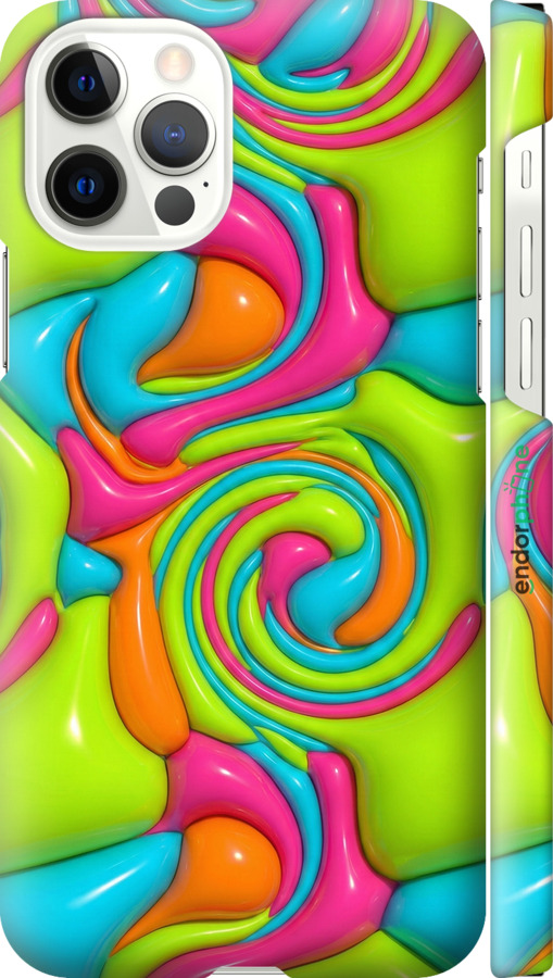 3D пластиковый глянцевый чехол Y2K Jelly Dream для Apple iPhone 12 Pro - 6780c-2052 изображение 