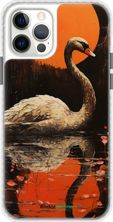 Чохол Bumper чехол Лебідь для Apple iPhone 12 - 5964pc-2053 изображение 