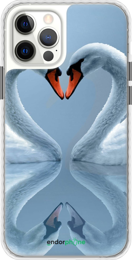 Чохол Bumper чехол Лебеді для Apple iPhone 12 Pro - 6007pc-2052 изображение 