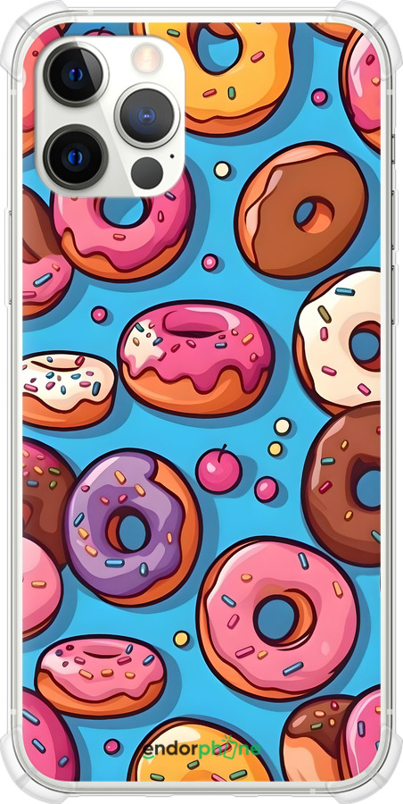 Силикон с усиленными углами чехол Пончики для Apple iPhone 12 - 6318sp-2053 изображение 