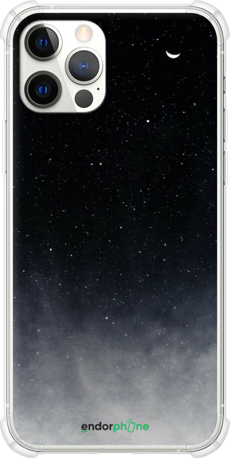 Силикон с усиленными углами чехол Сині хмари, Синій місяць для Apple iPhone 12 - 6396sp-2053 изображение 