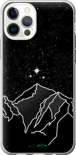 Силиконовый чехол Минималистический горный пейзаж для Apple iPhone 12 - 6438u-2053 изображение 