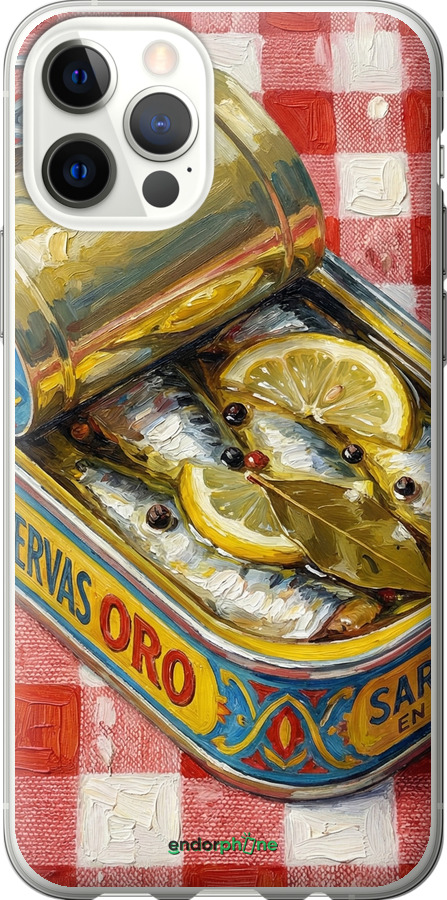 2D пластиковый чехол Vintage Sardine Tin Phone для Apple iPhone 12 - 6772t-2053 изображение 