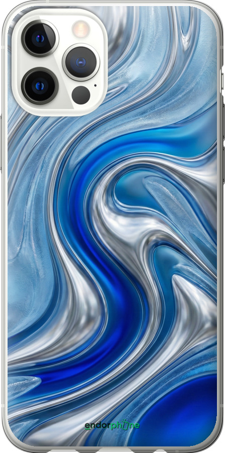 2D пластиковий чехол Liquid Chrome для Apple iPhone 12 Pro - 6781t-2052 изображение 