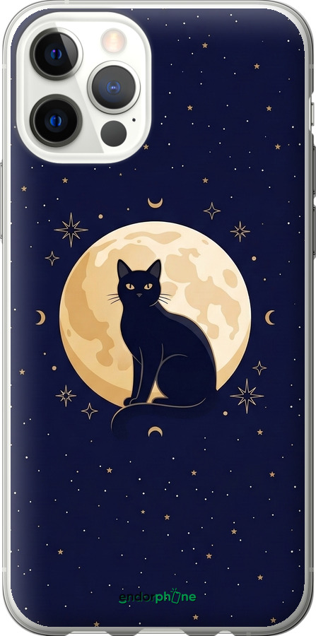 2D пластиковый чехол Cute Cat Celestial/Witchy для Apple iPhone 12 Pro - 6787t-2052 изображение 