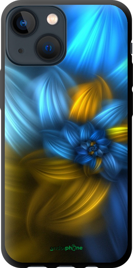 

TPU чорний чохол "Візерунок 46" для iPhone 13 Mini, Синій