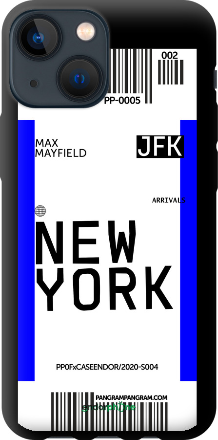 TPU чехол New York для Apple iPhone 13 Mini - 4861b-2373 изображение 