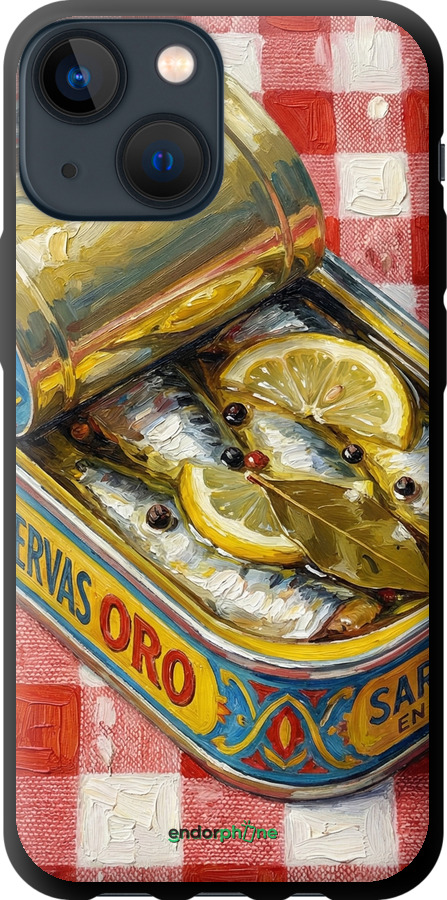 TPU чехол Vintage Sardine Tin Phone для Apple iPhone 13 Mini - 6772b-2373 изображение 