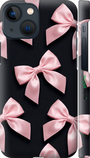 3D пластиковый матовый чехол 'Coquette Ribbons Dark Coquette' для iPhone 13 Mini изображение 1