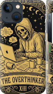 3D пластиковый матовый чехол The Overthinker для Apple iPhone 13 Mini - 6774m-2373 изображение 