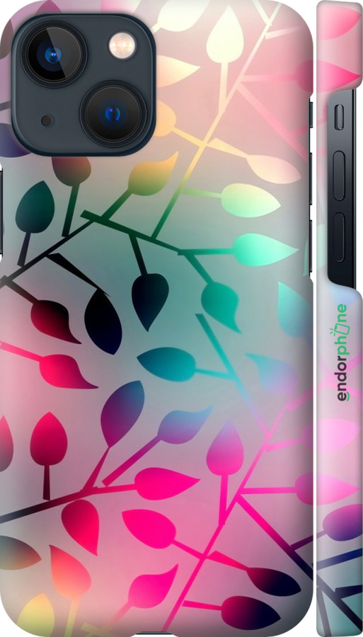 

3D пластиковий матовий чохол "Листя" для iPhone 13 Mini