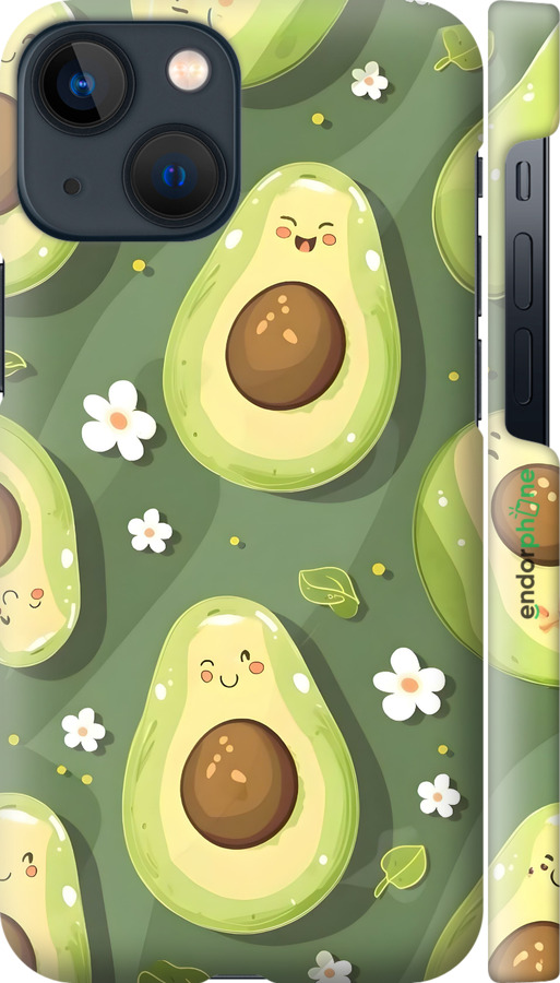 3D пластиковий матовий чехол Авокадо для Apple iPhone 13 Mini - 6380m-2373 изображение 