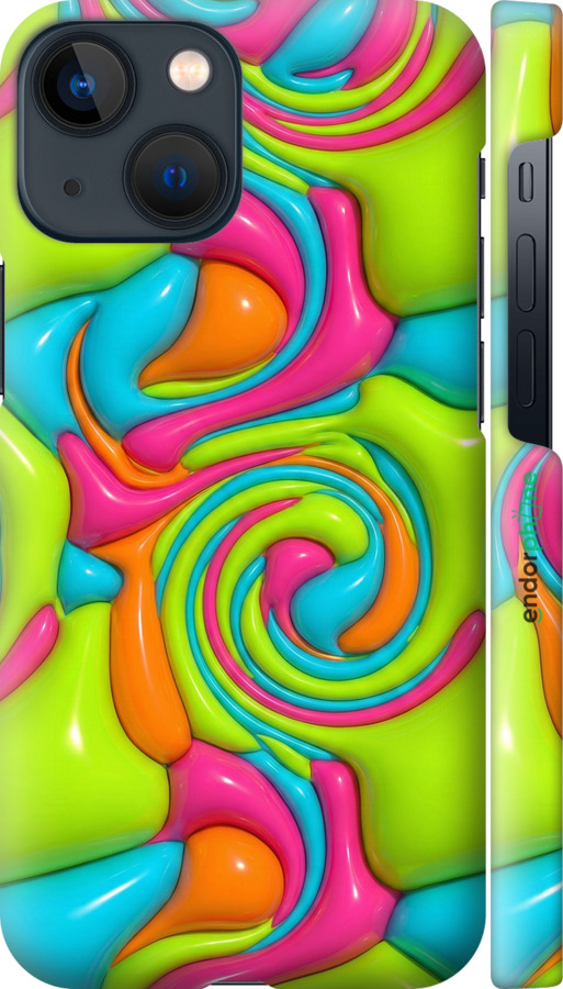 3D пластиковый матовый чехол Y2K Jelly Dream для Apple iPhone 13 Mini - 6780m-2373 изображение 