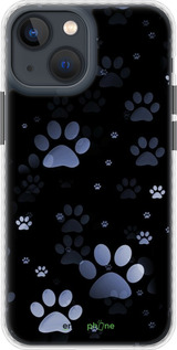 Чохол Bumper MagSafe чехол З синіми відбитками лап для Apple iPhone 13 Mini - 6441pm-2373 изображение 