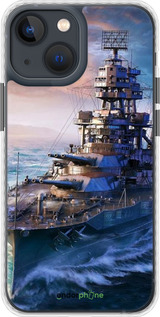 Чохол Bumper чехол Військовий корабель, world of tanks, wargaming для Apple iPhone 13 Mini - 6461pc-2373 изображение 