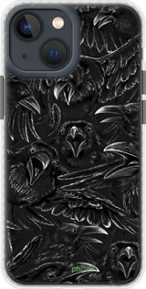 Чехол Bumper чехол Воронья ярость для Apple iPhone 13 Mini - 6474pc-2373 изображение 