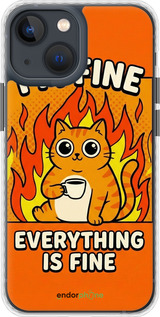 Чехол Bumper чехол Funny Cat для Apple iPhone 13 Mini - 6786pc-2373 изображение 