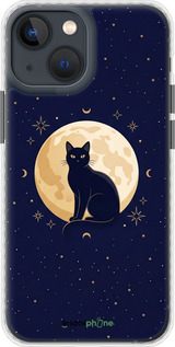 Чехол Bumper чехол Cute Cat Celestial/Witchy для Apple iPhone 13 Mini - 6787pc-2373 изображение 