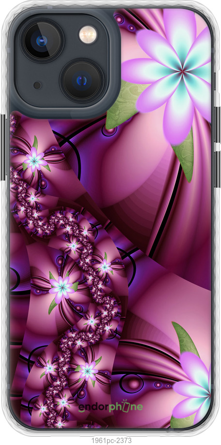 

Чохол Bumper чохол "Квіткова мозаїка" для iPhone 13 Mini, Рожевий