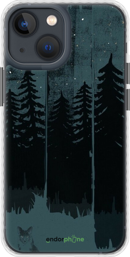 Чехол Bumper чехол Лиса и ночной лес для Apple iPhone 13 Mini - 6481pc-2373 изображение 