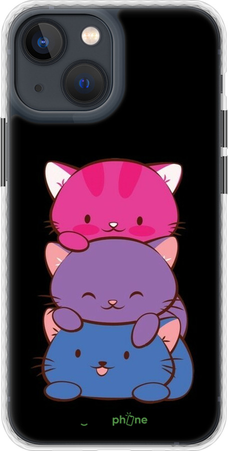 Чехол Bumper MagSafe чехол Милые кошки для Apple iPhone 13 Mini - 6518pm-2373 изображение 