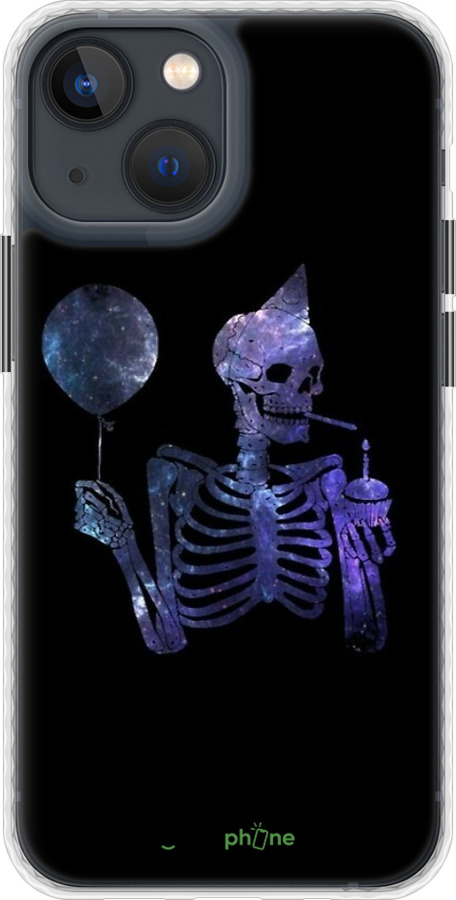 Чехол Bumper чехол Скелетное искусство для Apple iPhone 13 Mini - 6536pc-2373 изображение 