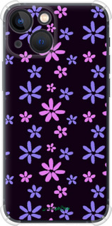 Силіконовий протиударний с посиленими кутами чехол з квітами для Apple iPhone 13 Mini - 6258sp-2373 изображение 