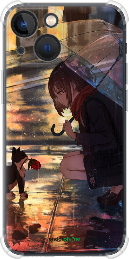 Силикон с усиленными углами чехол Anime для Apple iPhone 13 Mini - 6609sp-2373 изображение 