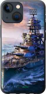 2D пластиковый чехол Военный корабль, world of tanks, wargaming для Apple iPhone 13 Mini - 6461t-2373 изображение 