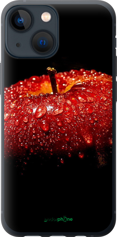 Силиконовый чехол Яблоко для Apple iPhone 13 Mini - 6022u-2373 изображение 