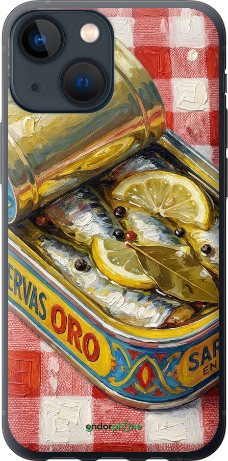 Силіконовий чехол Vintage Sardine Tin Phone для Apple iPhone 13 Mini - 6772u-2373 изображение 