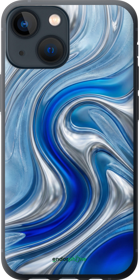 Силиконовый чехол Liquid Chrome для Apple iPhone 13 Mini - 6781u-2373 изображение 