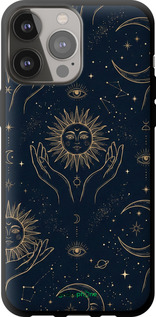 TPU чехол Celestial Harmony: Sun & Moon Gold Mystic Pattern для Apple iPhone 13 Pro Max - 6778b-2371 изображение 