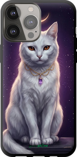 TPU чехол Mystic White Cat Gothic Dark Purple Gold для Apple iPhone 13 Pro Max - 6805b-2371 изображение 