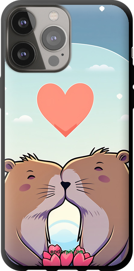 TPU чехол Капібара кохання для Apple iPhone 13 Pro Max - 6027b-2371 изображение 