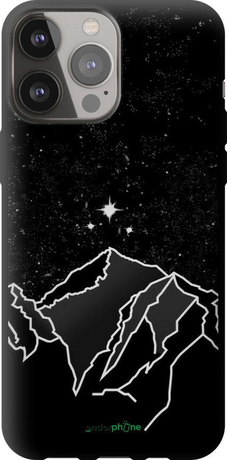 TPU чехол Мінімалістичний гірський краєвид для Apple iPhone 13 Pro Max - 6438b-2371 изображение 