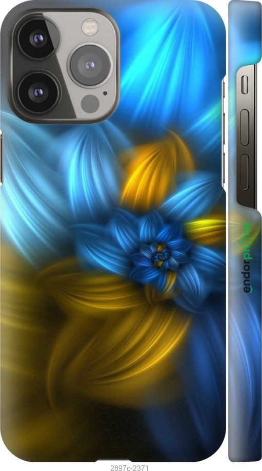 

3D пластиковий матовий чохол "Візерунок 46" для iPhone 13 Pro Max, Синій