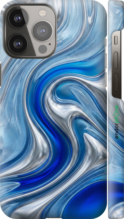 3D пластиковый матовый чехол Liquid Chrome для Apple iPhone 13 Pro Max - 6781m-2371 изображение 