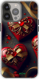 Чехол Bumper чехол Сердечки v4 для Apple iPhone 13 Pro Max - 5834pc-2371 изображение 