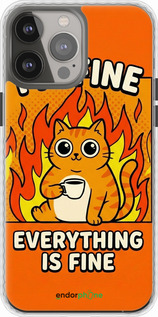 Чехол Bumper 'Funny Cat' для iPhone 13 Pro Max изображение 5