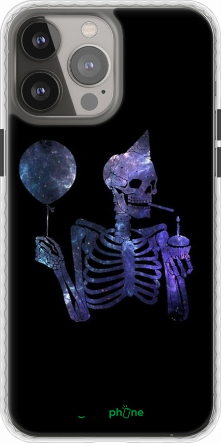 Чехол Bumper чехол Скелетное искусство для Apple iPhone 13 Pro Max - 6536pc-2371 изображение 