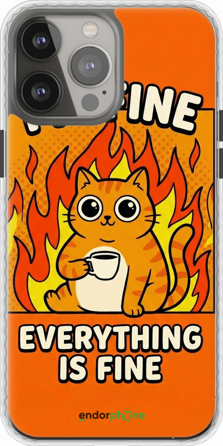 Чехол Bumper чехол Funny Cat для Apple iPhone 13 Pro Max - 6786pc-2371 изображение 