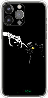 Силіконовий протиударний с посиленими кутами чехол Кішка для Apple iPhone 13 Pro Max - 6505sp-2371 изображение 