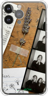 Силикон с усиленными углами чехол Aesthetic Scrapbook Collage для Apple iPhone 13 Pro Max - 6773sp-2371 изображение 