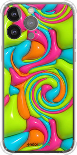 Силикон с усиленными углами чехол Y2K Jelly Dream для Apple iPhone 13 Pro Max - 6780sp-2371 изображение 