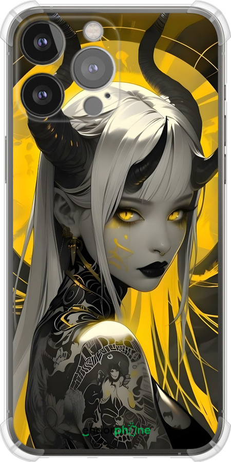 Силикон с усиленными углами чехол Аниме демон 2 для Apple iPhone 13 Pro Max - 6309sp-2371 изображение 