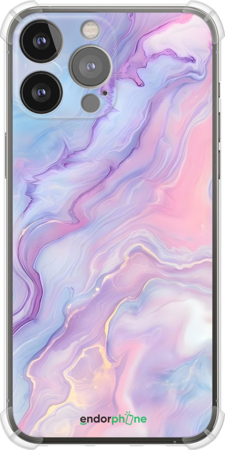 Силикон с усиленными углами чехол Нежный мрамор для Apple iPhone 13 Pro Max - 6310sp-2371 изображение 